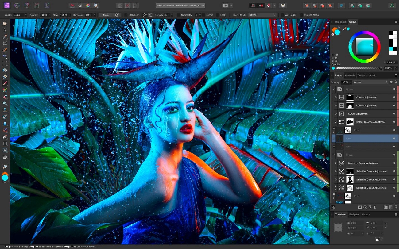 affinity photo editing service