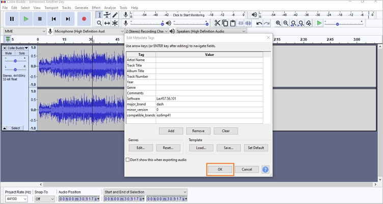 audacity trim audio