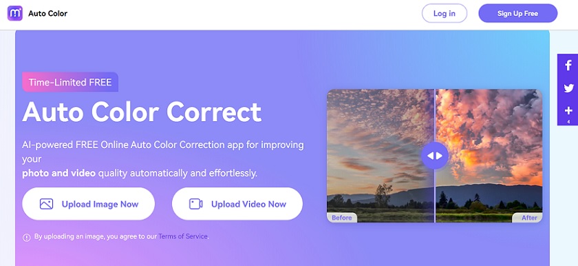 auto color correct online app