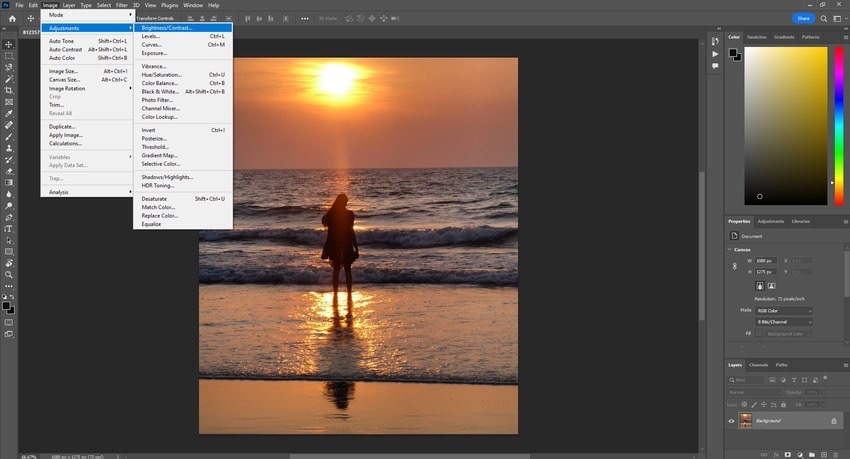 Helligkeit und Kontrast Tool in Adobe Photoshop