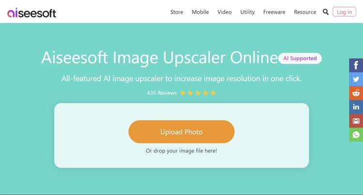 aiseesoft upscaler di immagini online