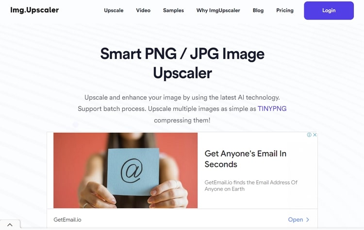 img upscaler immagine online