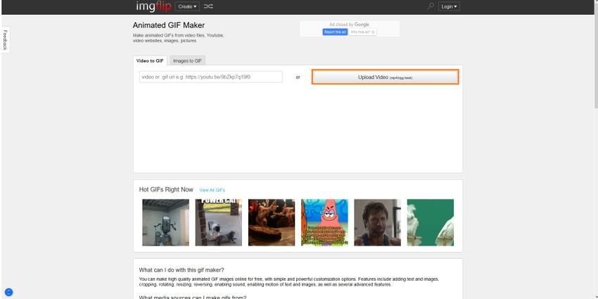 Add Your Images to GIFs Online