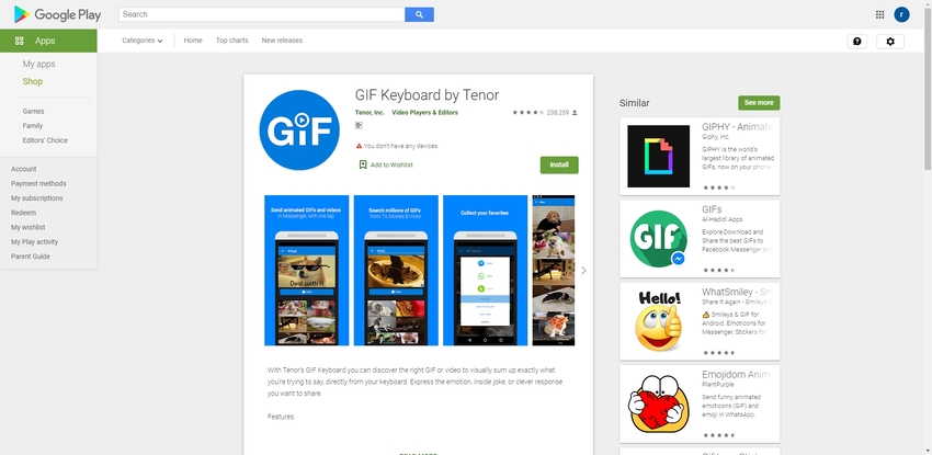 GIF Keyboard by Tenor - Apps on Google Play