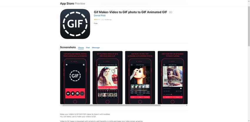 Turn Video into GIF App-Gif Maker