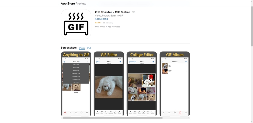 Create GIF from Video iPhone-GIF Toaster