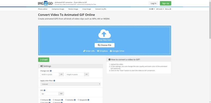 Create animated GIFs from videos - Softonic