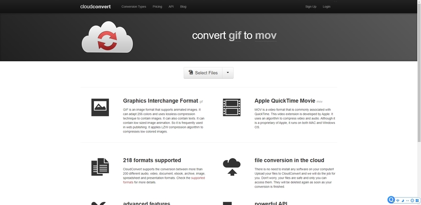 Convert GIF to MOV Online-Cloudconvert