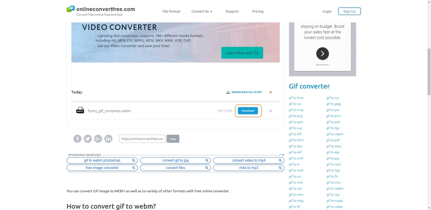 2023 Free Convertors of Gif to WebM Recomendation