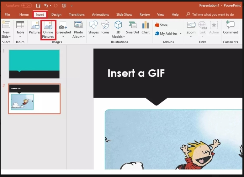 How to Put An Animted GIF in PowerPoint