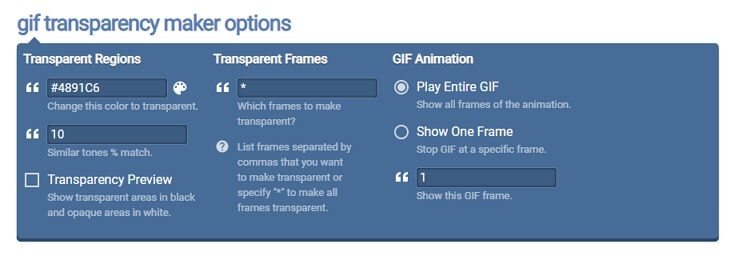 Adjust the GIF Color in OnlineGifTools