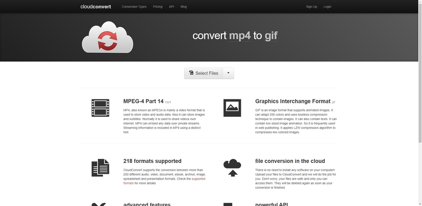 MP4 to GIF Converter Online-Cloudconvert