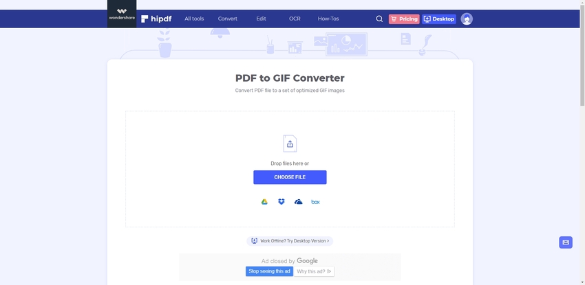 Online Convert PDF to GIF-HiPDF