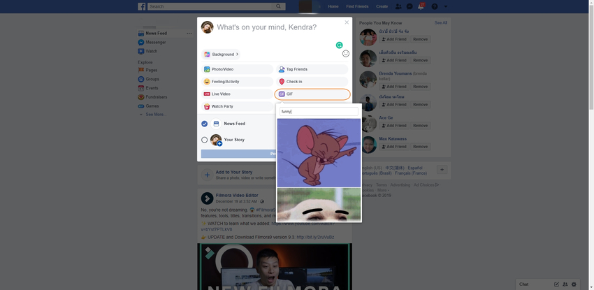 Gunakan Fitur GIF Facebook untuk Menambahkan GIF