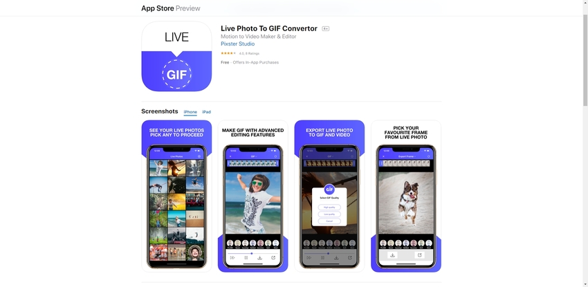 Reverse GIF App-Live Photo to GIF Converter