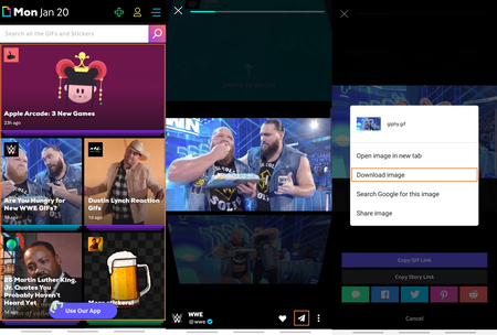 Visit GIPHY and Download a Animate GIF in Android