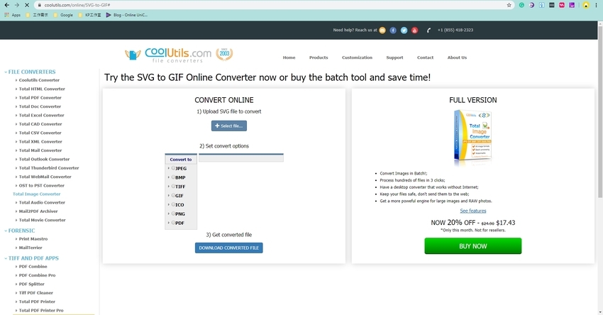 Converter SVG em GIF Grátis e Online