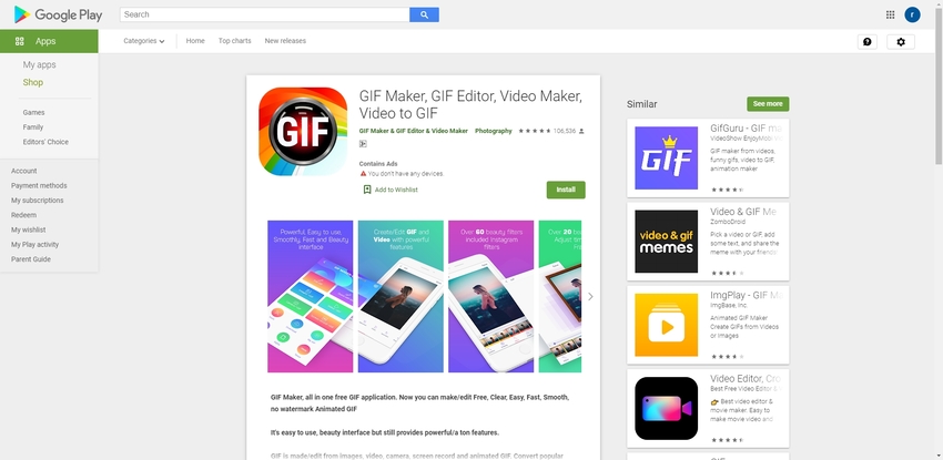 Criação de GIF: Editor de GIF – Apps no Google Play