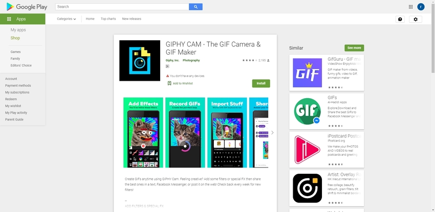 GIF Maker - GIF Editor – Apps no Google Play