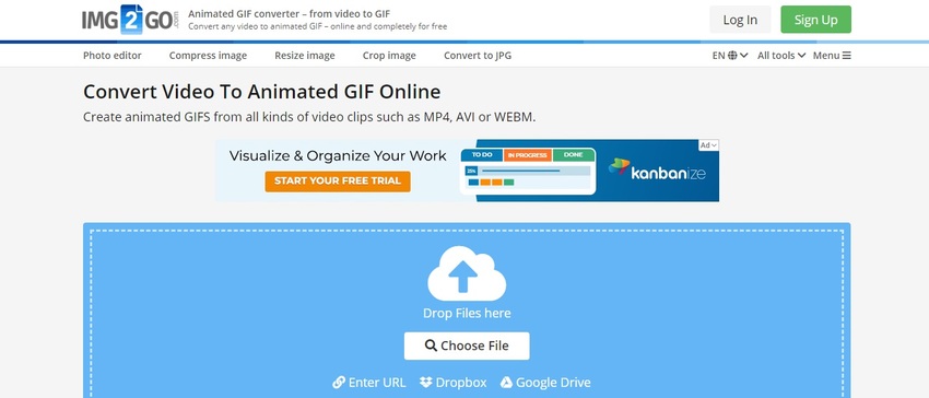 Convert video to animated GIF online for free