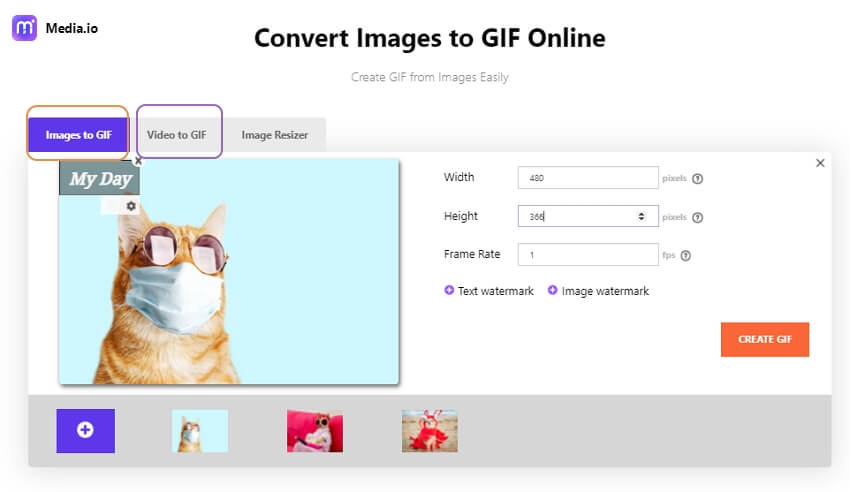 membuat stiker gif untuk whatsapp online dengan Media.io