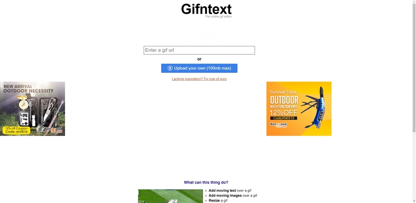 Add animated text and images to a gif - Gifntext - The online gif editor