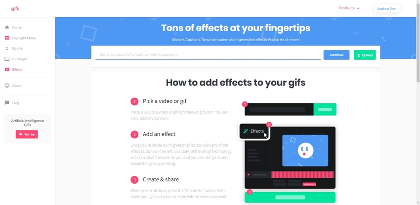 add effects to GIF-GIFS