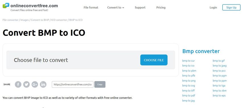 BMP form to ICO-Online Convert Free