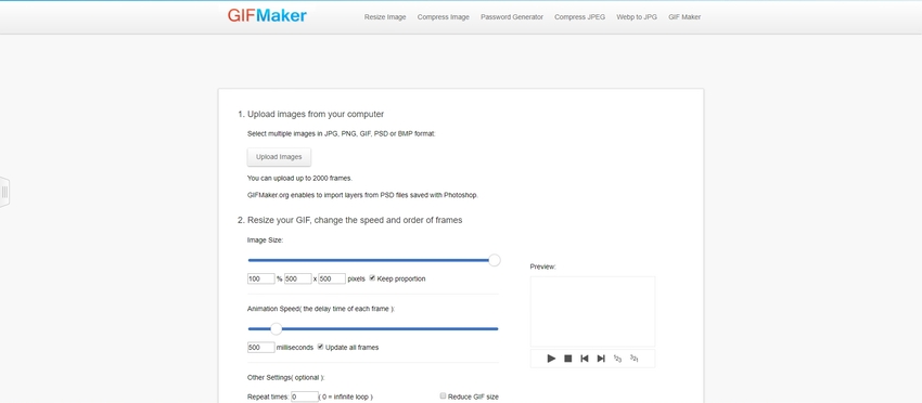 combine GIF in GIF Maker