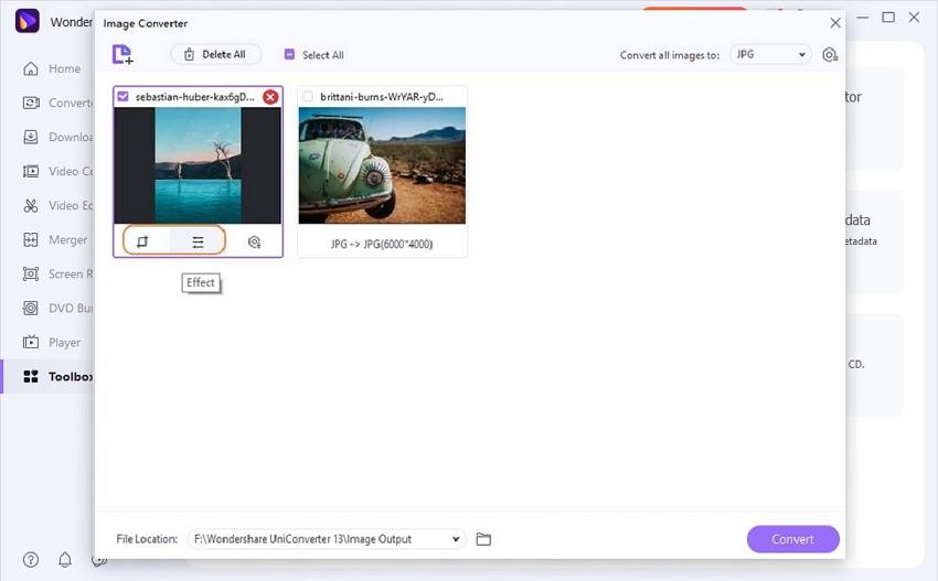 Edit GIF in UniConverter