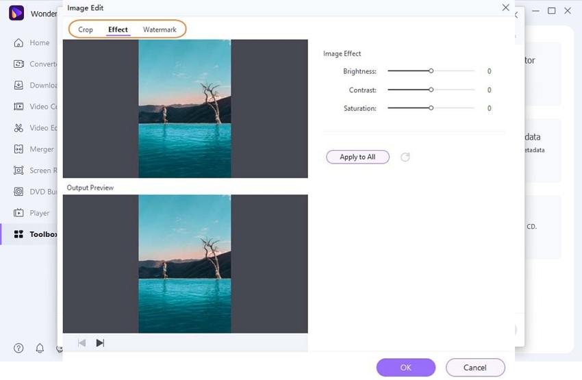 Edit and save GIF file in UniConverter