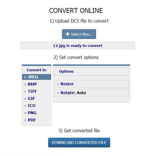 mengatur JPG sebagai format yang sudah dikonversi-CoolUtils