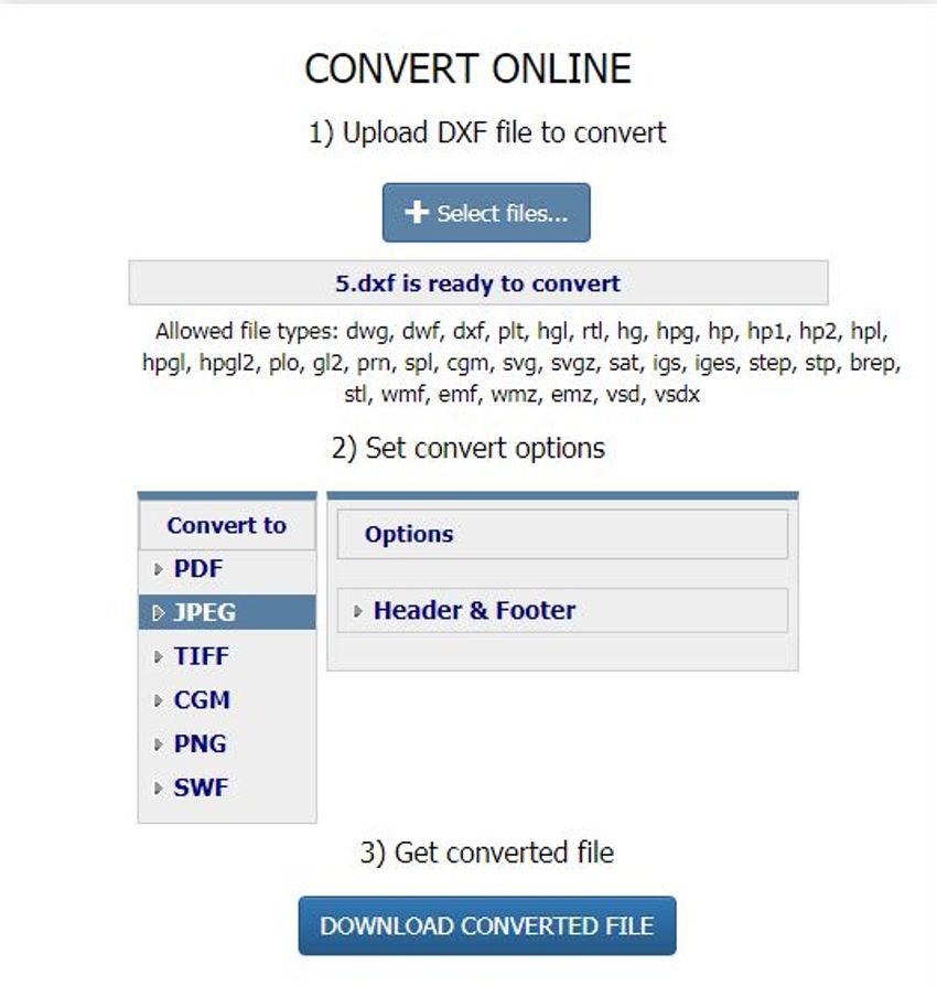 Download Dxf To Jpg Online Converters Free