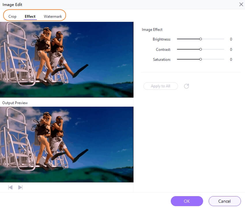 Edit and save GIF file in UniConverter