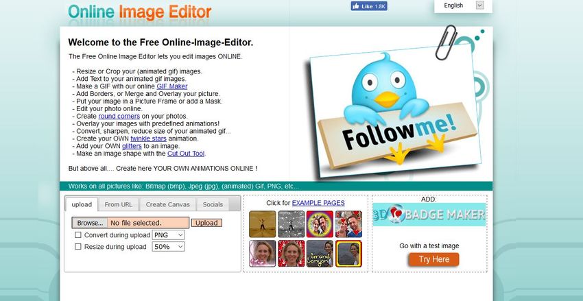 Add glitters to images  Free Online Image Editor