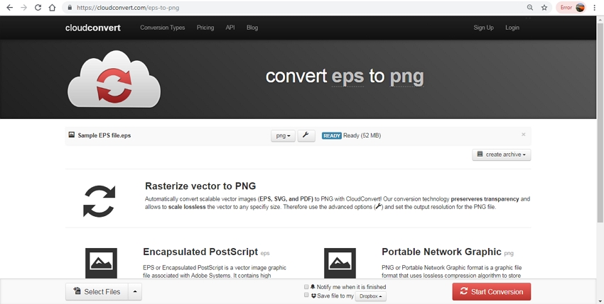EPS to PNG conversion-CloudConvert