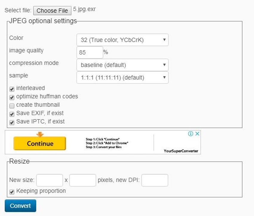 choose format-Online Converting 