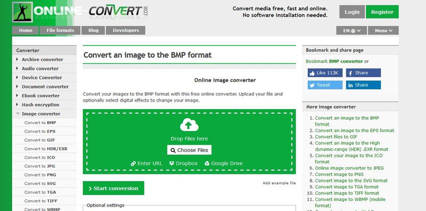 convert GIF to BMP-Online Convert