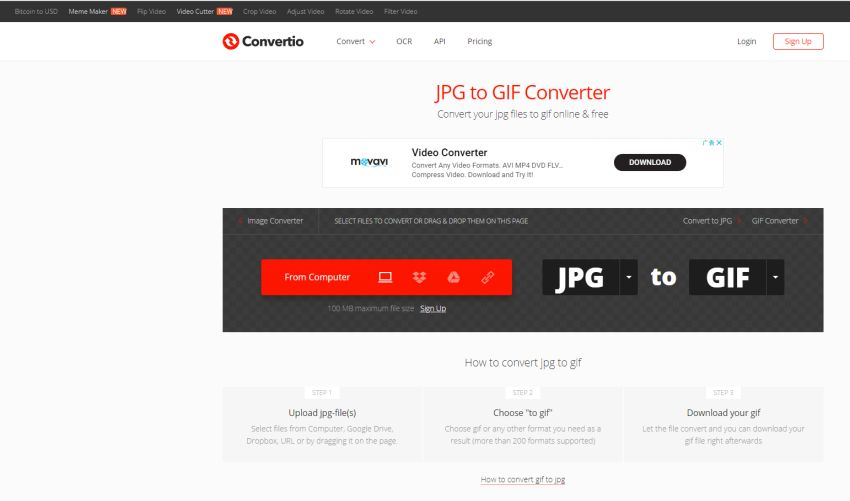 GIF files to JPG image-Convertio