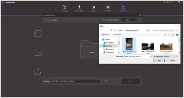 select the files