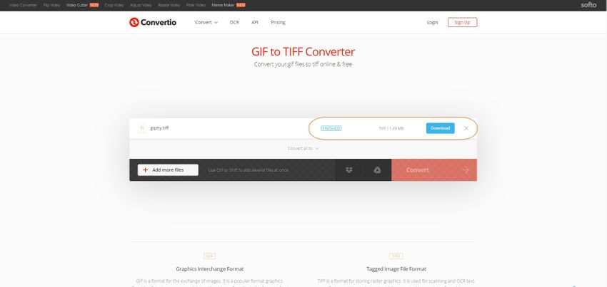 download the TIFF file-Convertio