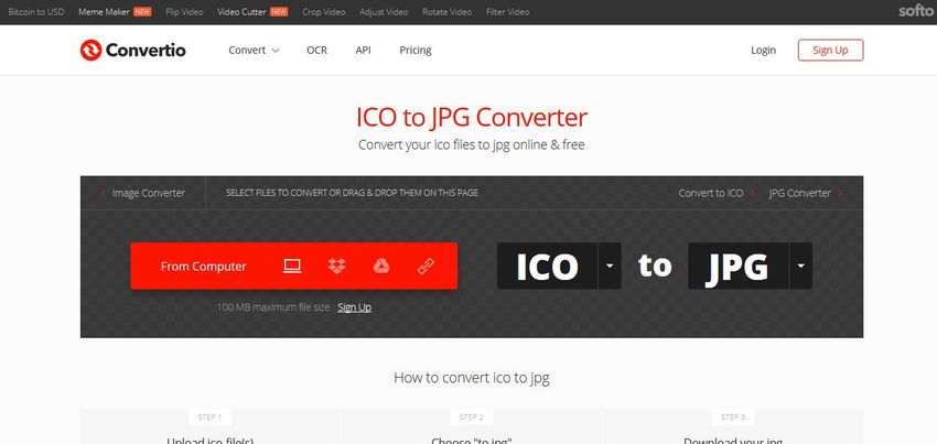 Top 5 ICO to JPG Online Converter