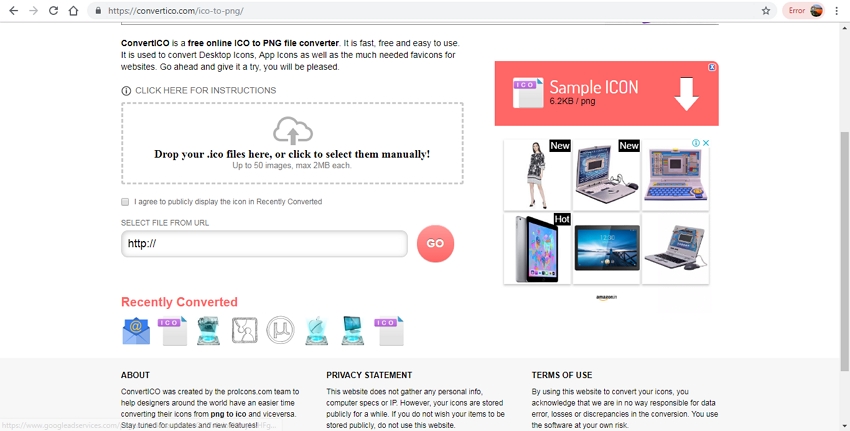 How To Use Online Converter To Convert Ico To Png