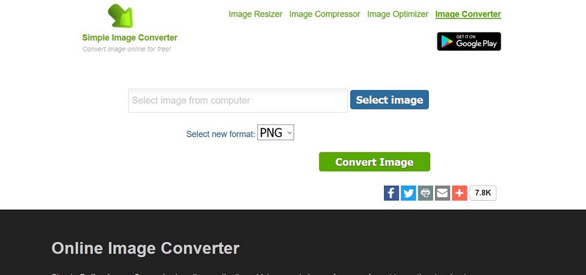change pic to JPG format-Simple Image Resizer