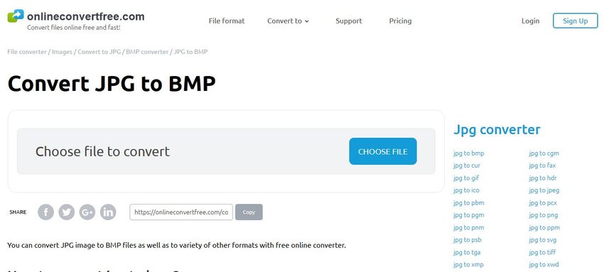 JPEG to BMP Converter-Online Convert Free