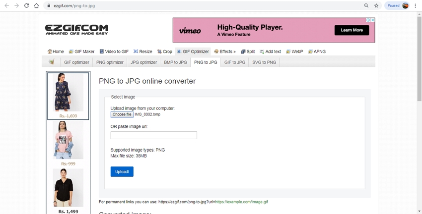 Online Convert to JPG-EZGIF