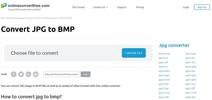 convert JPG to BMP-Online Convert Free