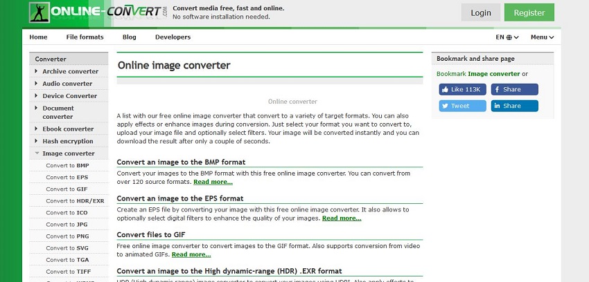convert JPG to RAW - Online Convert