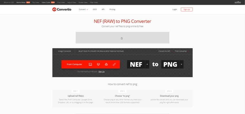 convert NEF to PNG file-Convertio