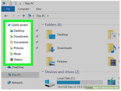 buka file JPEG di Windows